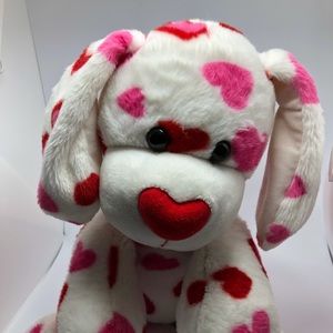 Build a bear dog with hearts.